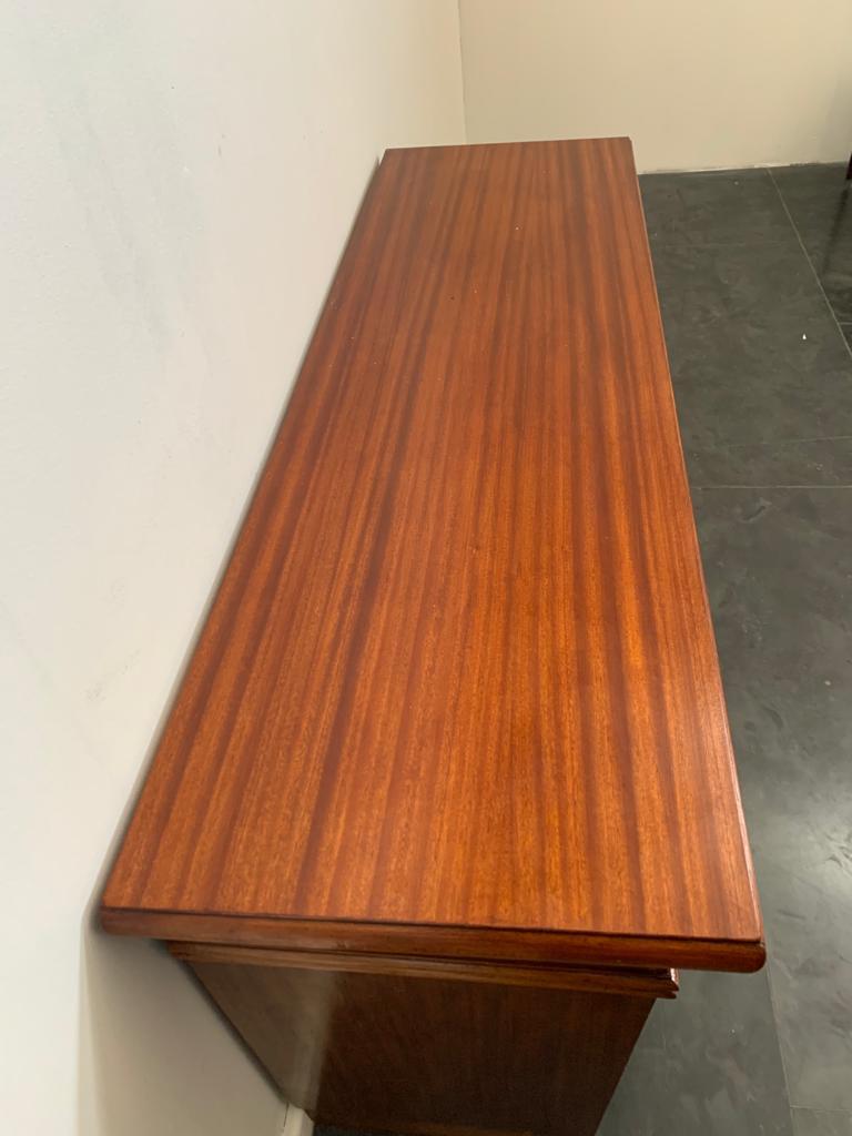 Art Deco Mahogany Console Table with Open Compartments For Sale 3