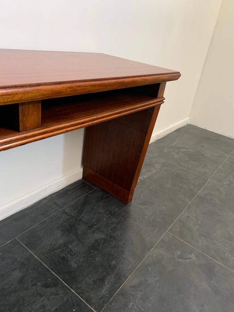 Art Deco Mahogany Console Table with Open Compartments For Sale 4