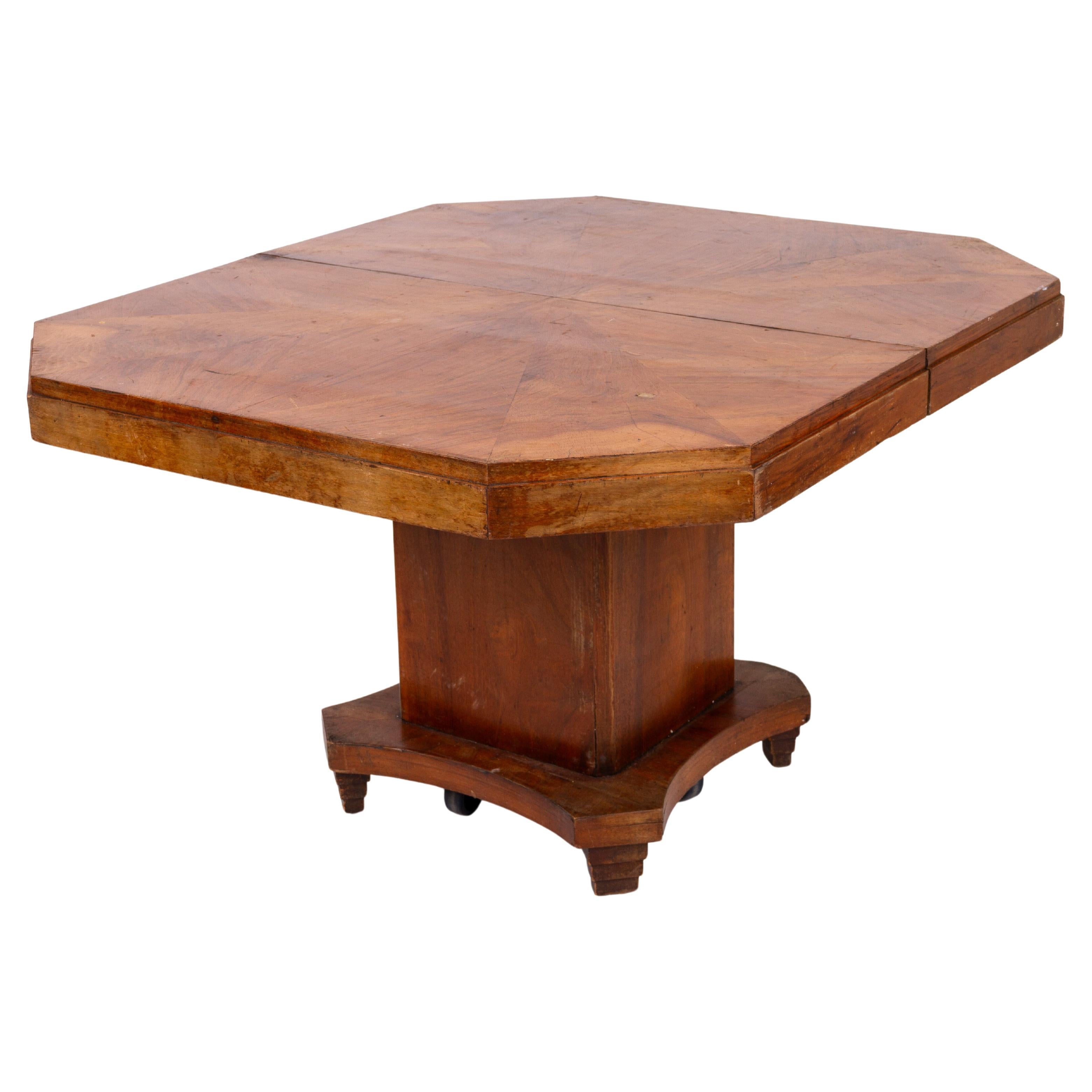 Art Deco Mahogany Dining Table 1930s For Sale