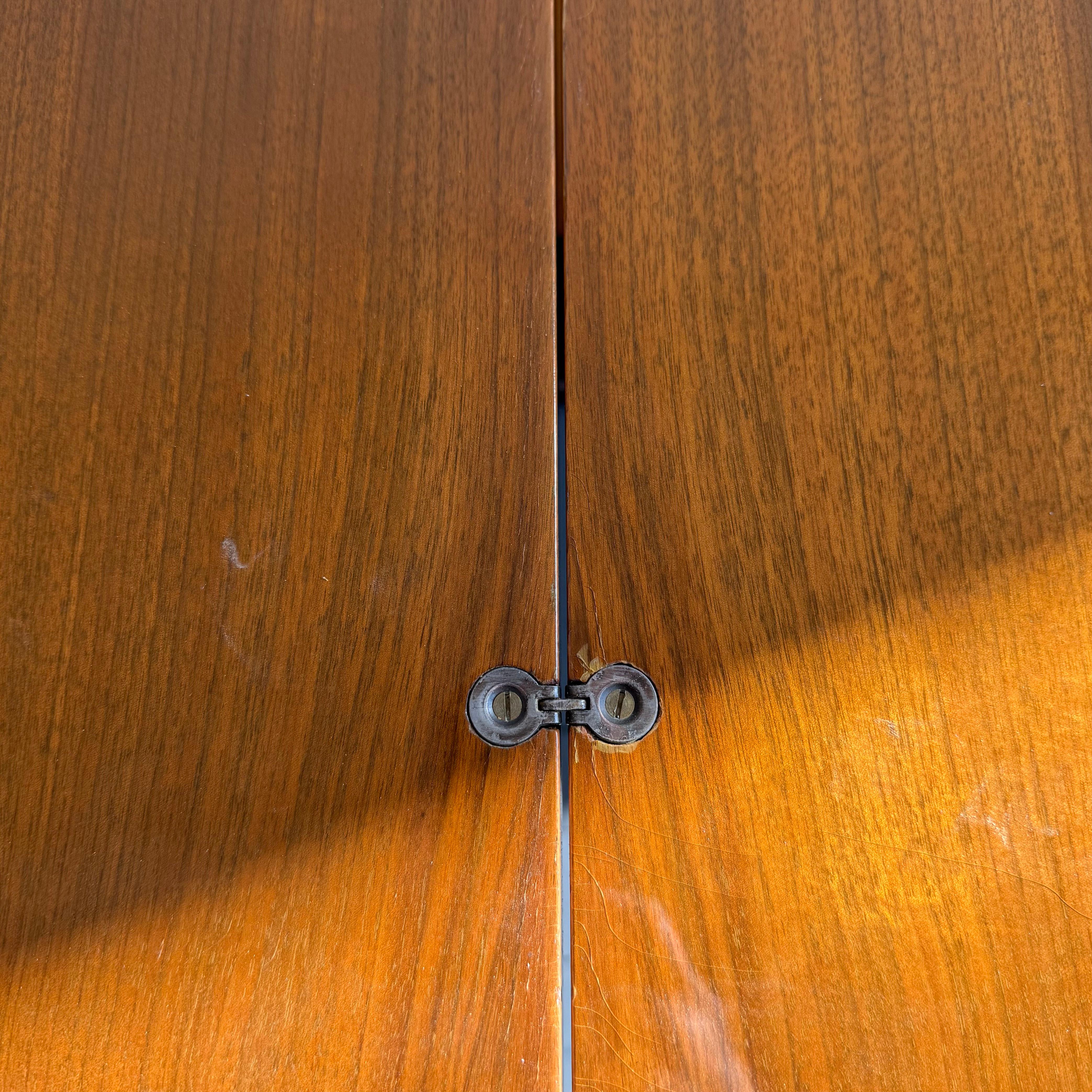 Art Deco Mahogany Flip-Top Console Dining Table For Sale 3