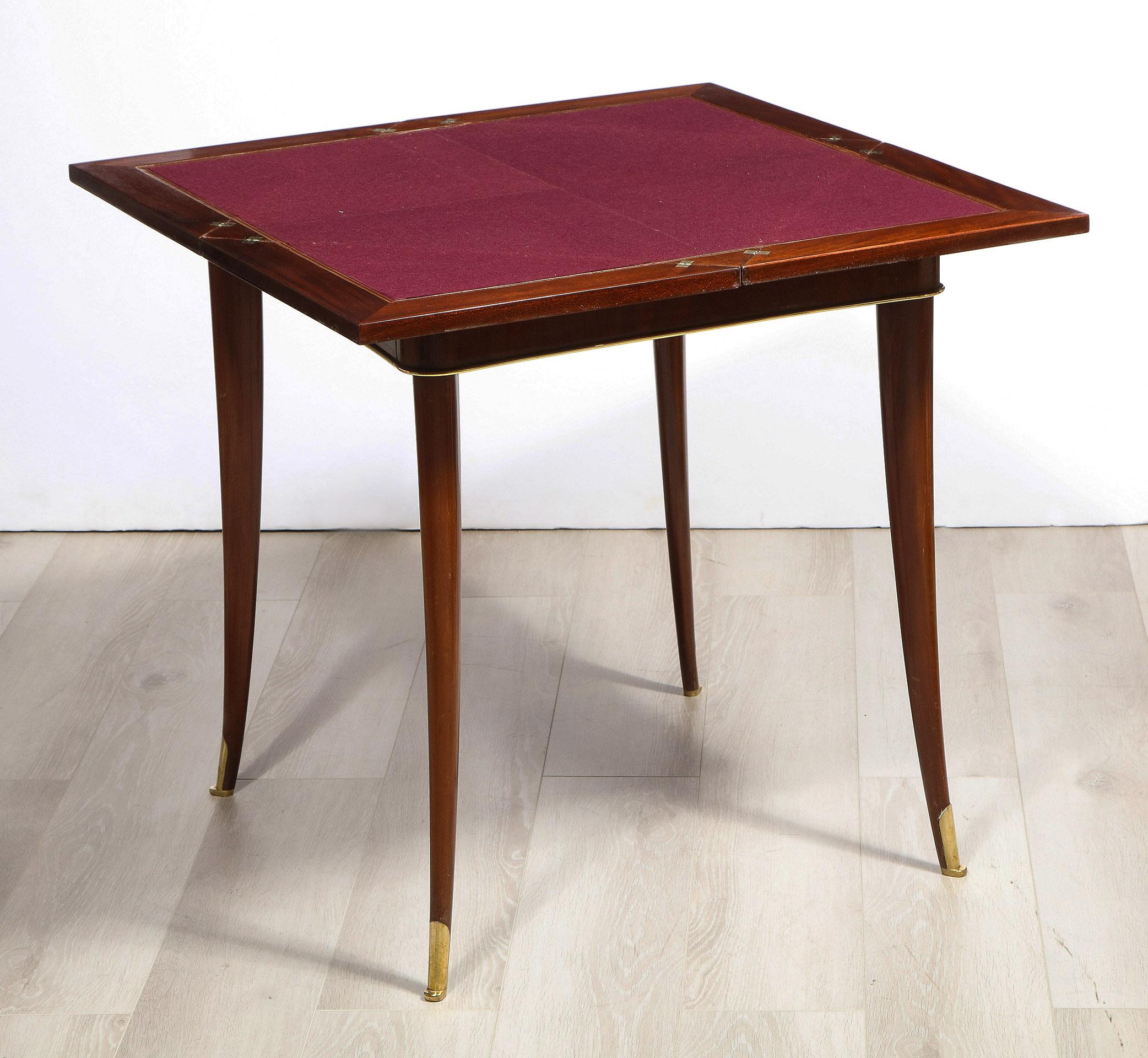 20th Century Art Deco Mahogany Game Table For Sale