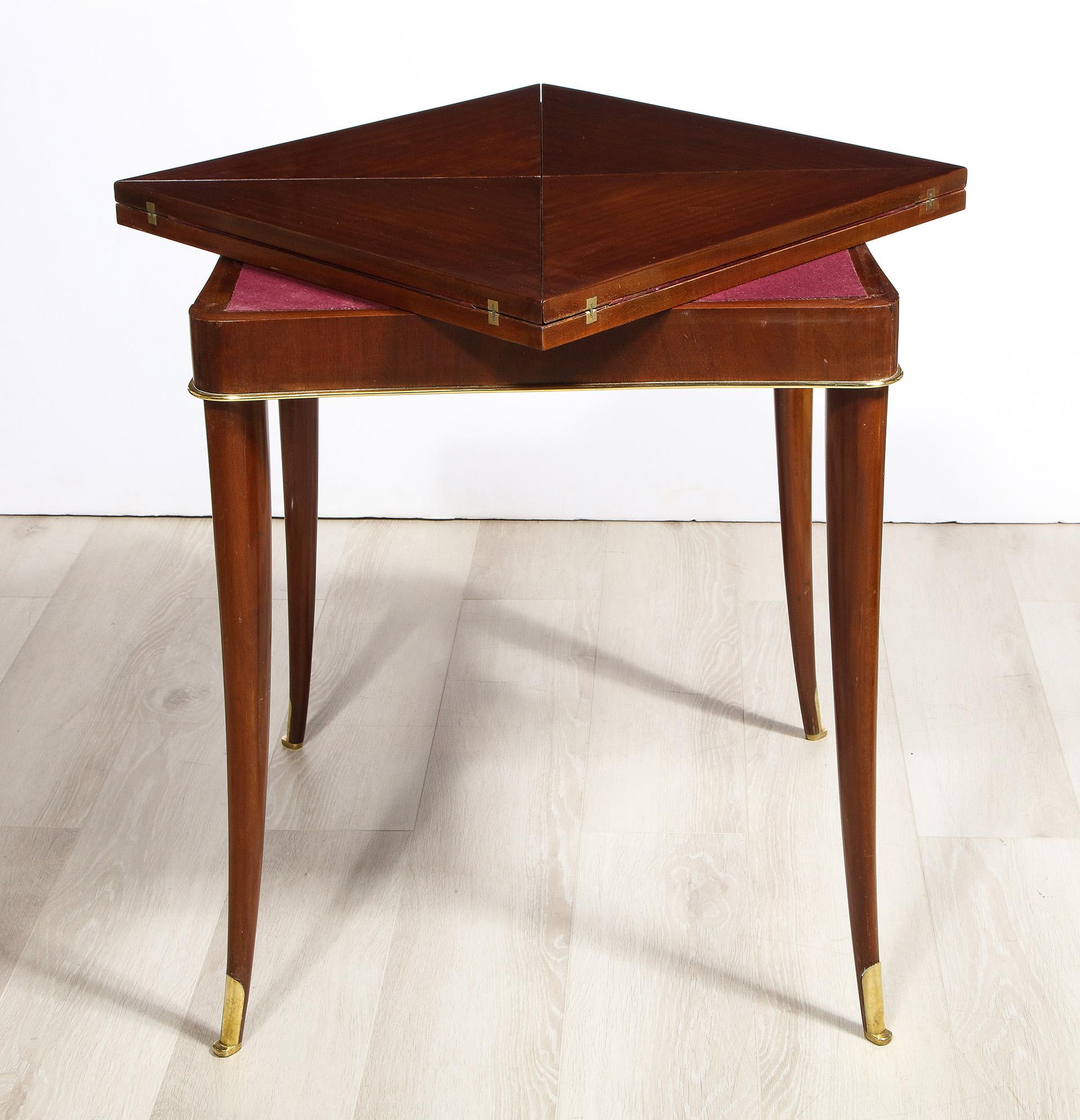 Art Deco Mahogany Game Table For Sale 1