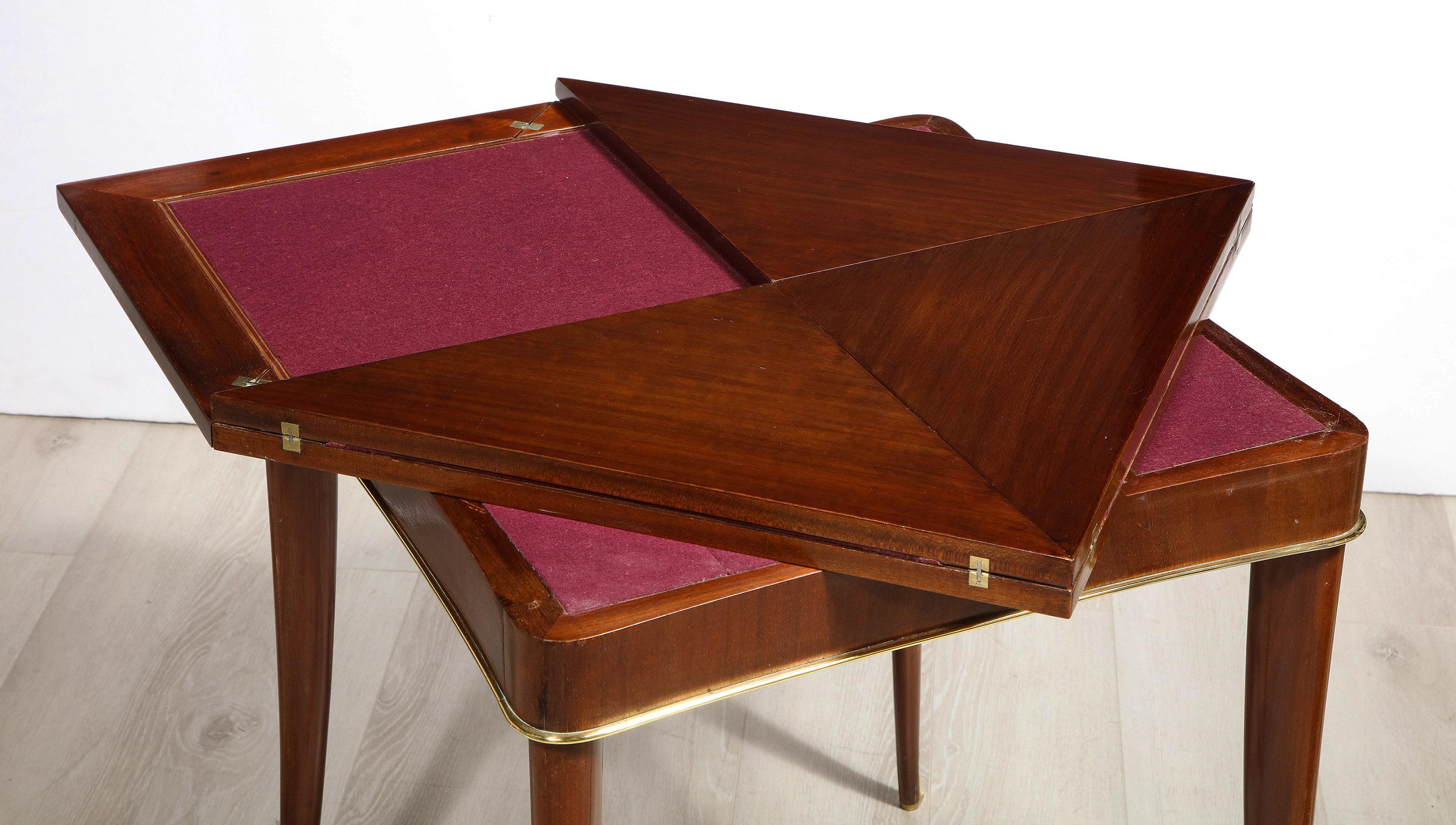 Art Deco Mahogany Game Table For Sale 2