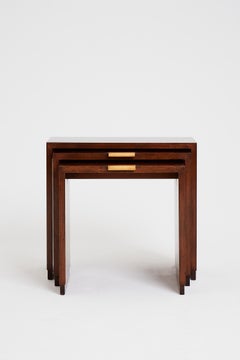 Art Deco Mahogany Nest of Tables