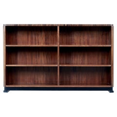 Art Deco Mahogany Open Bookcase