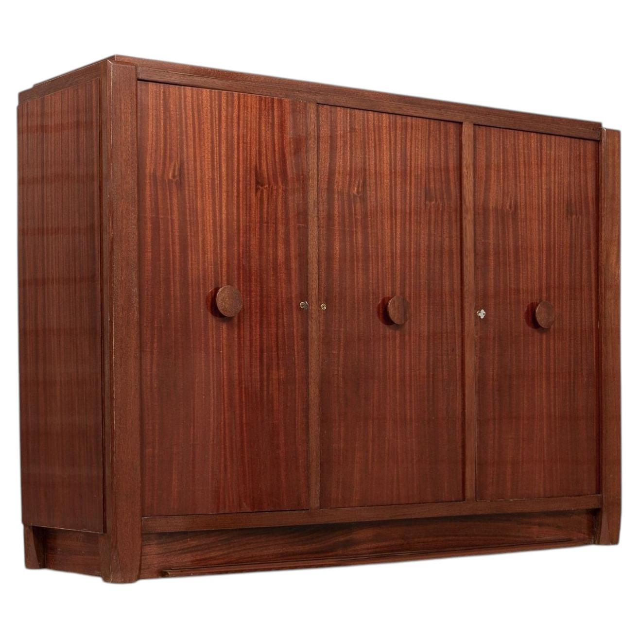Credenza Art Deco in mogano di André Sornay, Francia, Circa 1930 in vendita