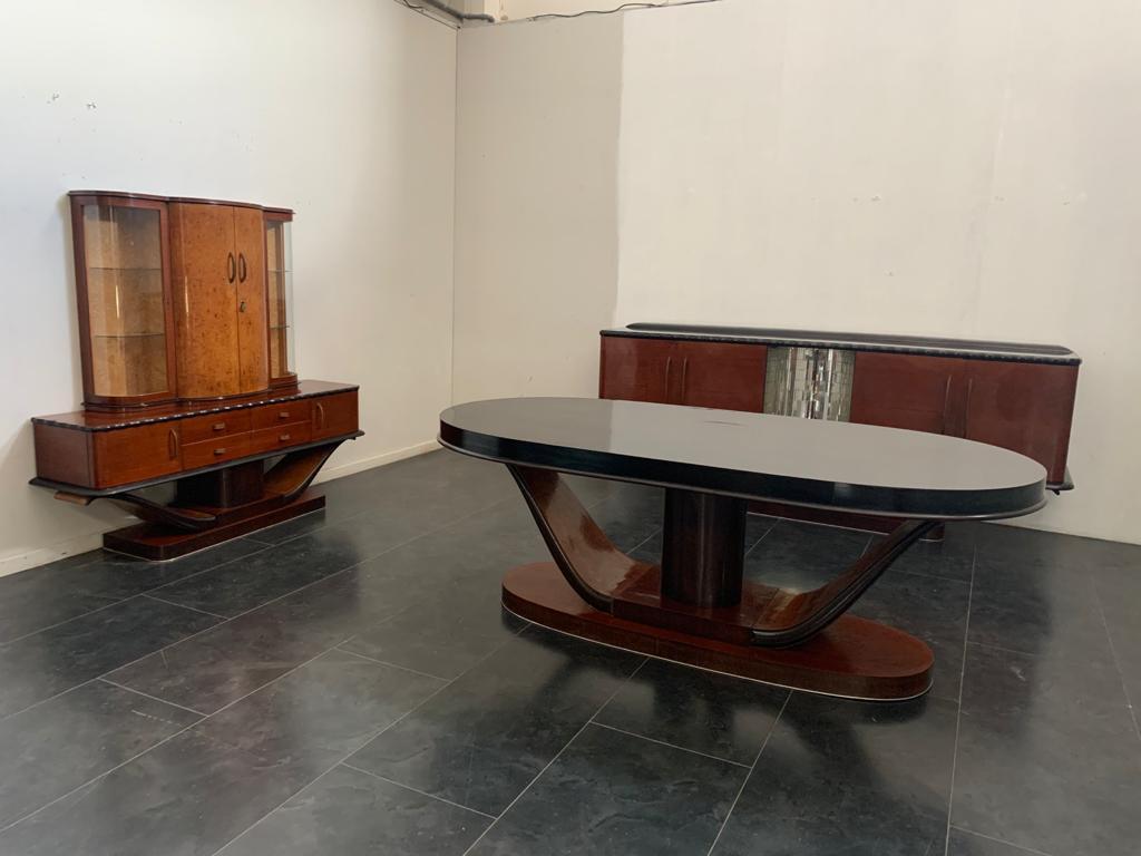 Sideboard oder Vitrine aus Mahagoni im Art-déco-Stil, 1930er Jahre im Angebot 10