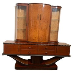 Art Deco Mahogany Sideboard or Showcase, 1930s