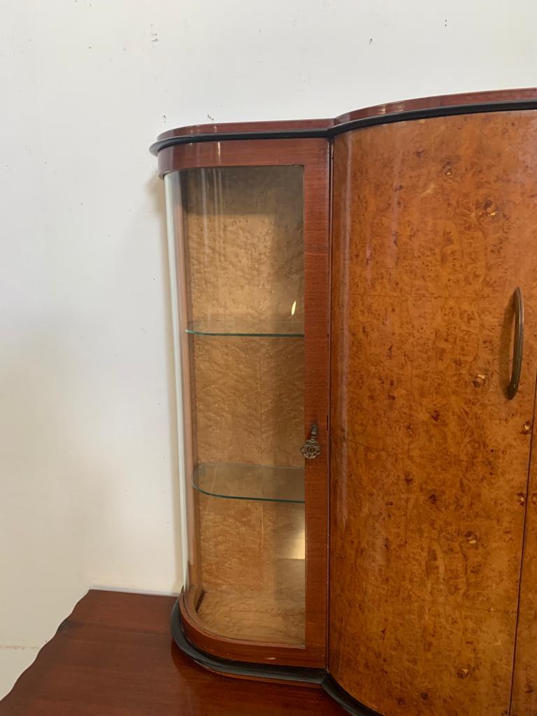 Art Deco Mahogany Sideboard or Showcase, 1930s For Sale 3