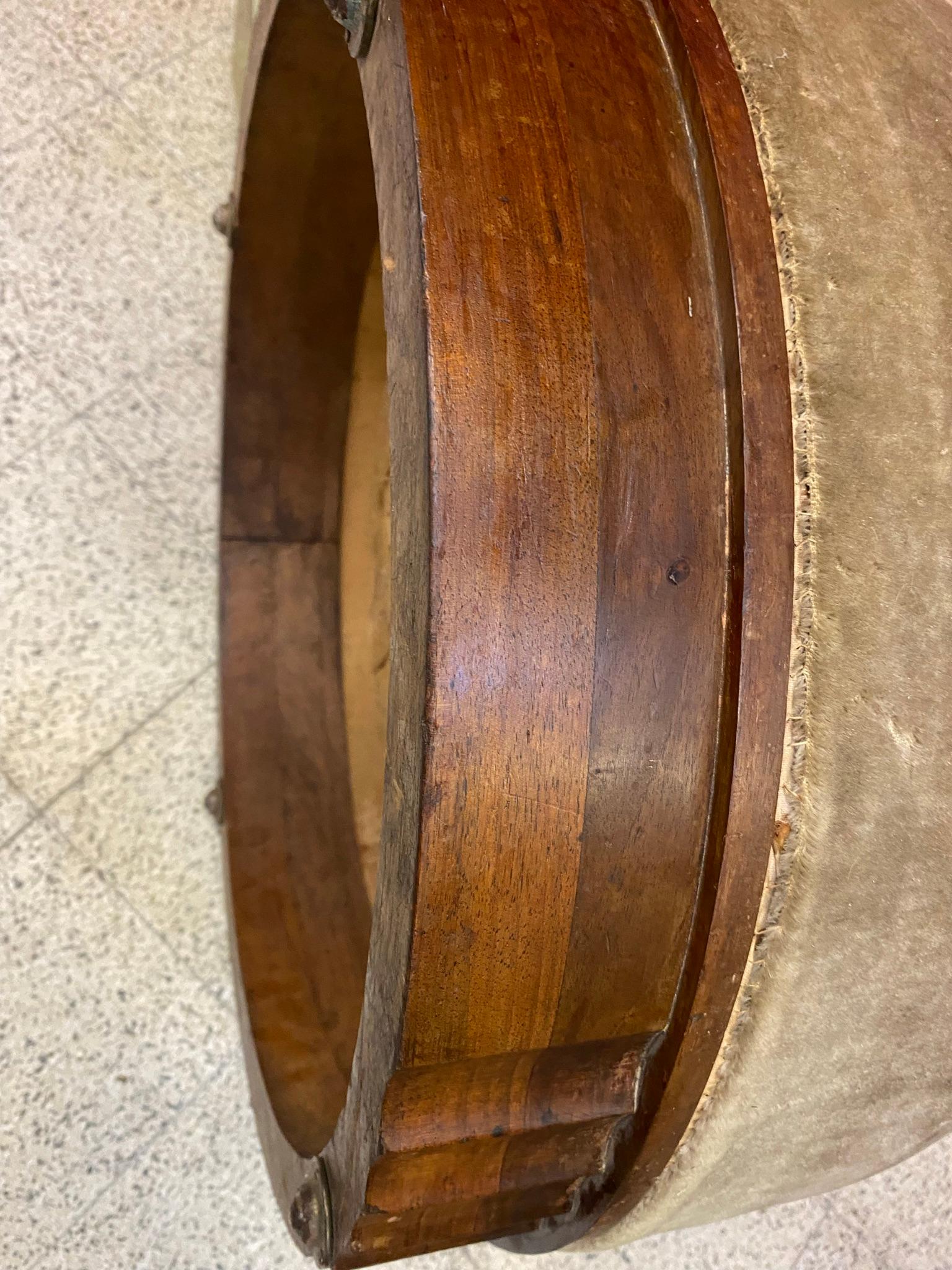 Art Deco walnut Stool circa 1930 in the Style of DIM For Sale 6