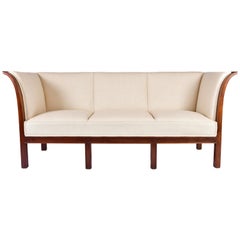 Art Deco Mahogany Three-Seat Sofa by Jacob Kjaer