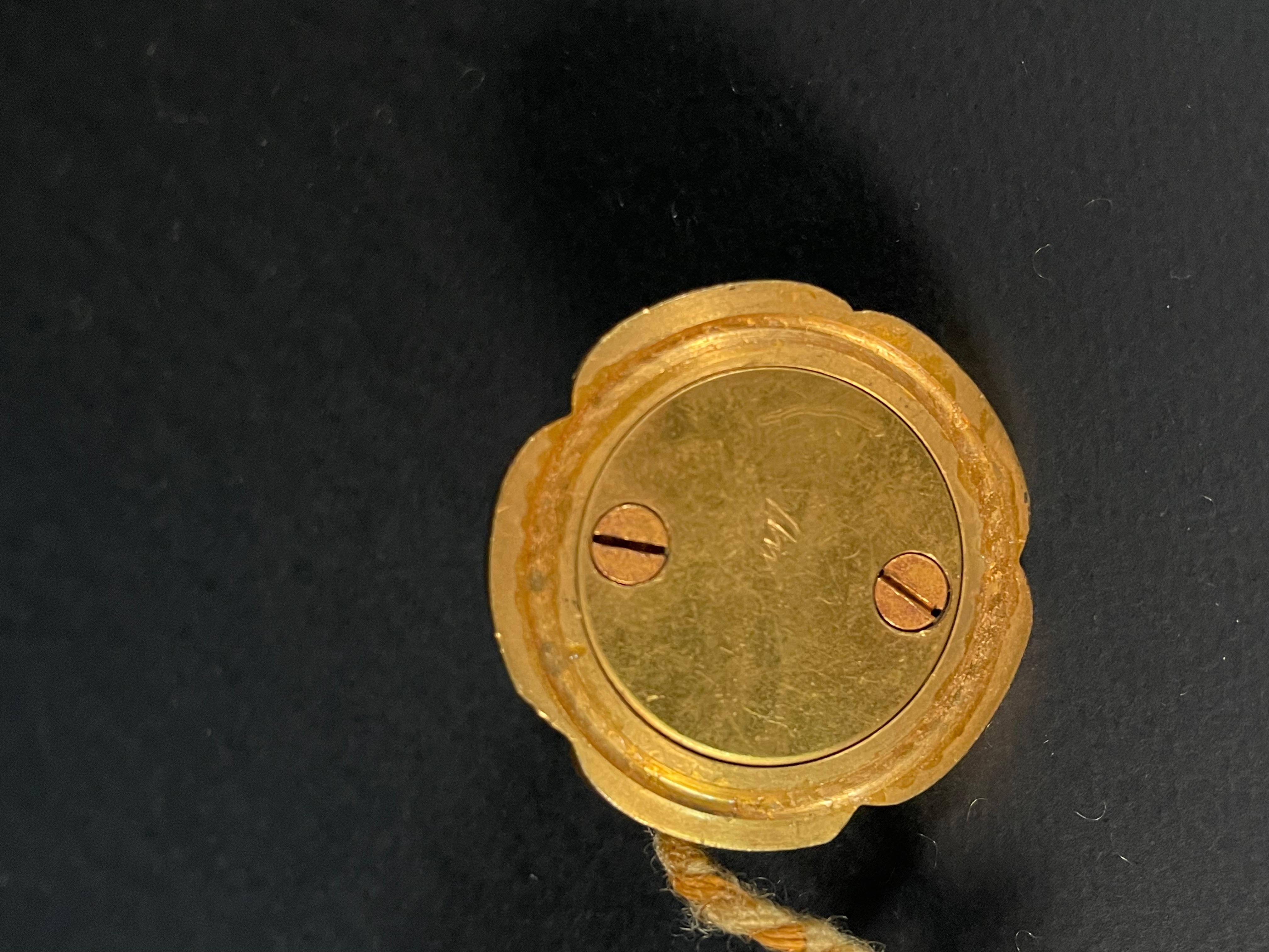 Campanello in bronzo Art Decò Maison Charles Credited Guilt In condizioni buone in vendita a Roma, IT