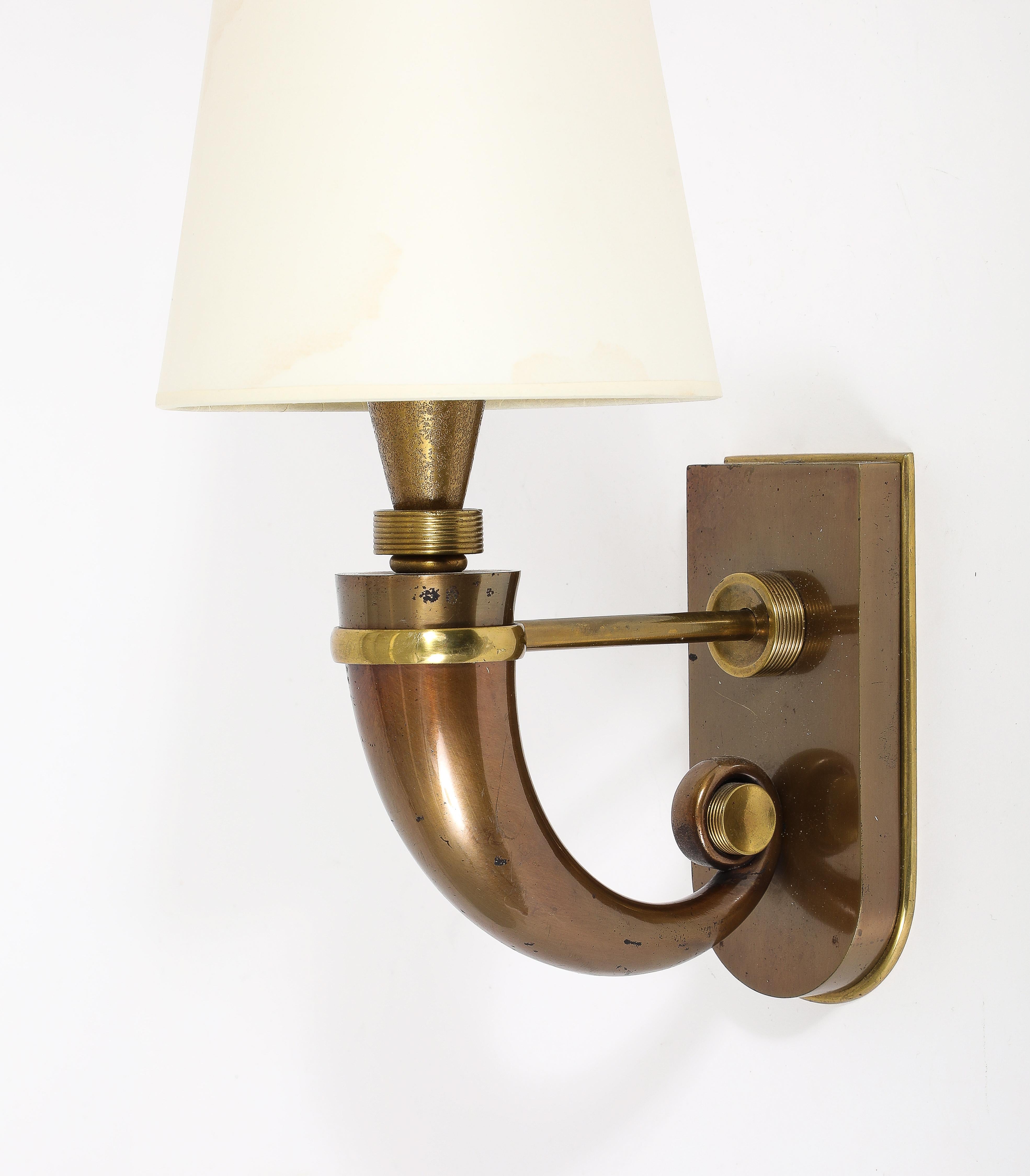 Special pair of 1930’s sconces. Wired to US standards. 