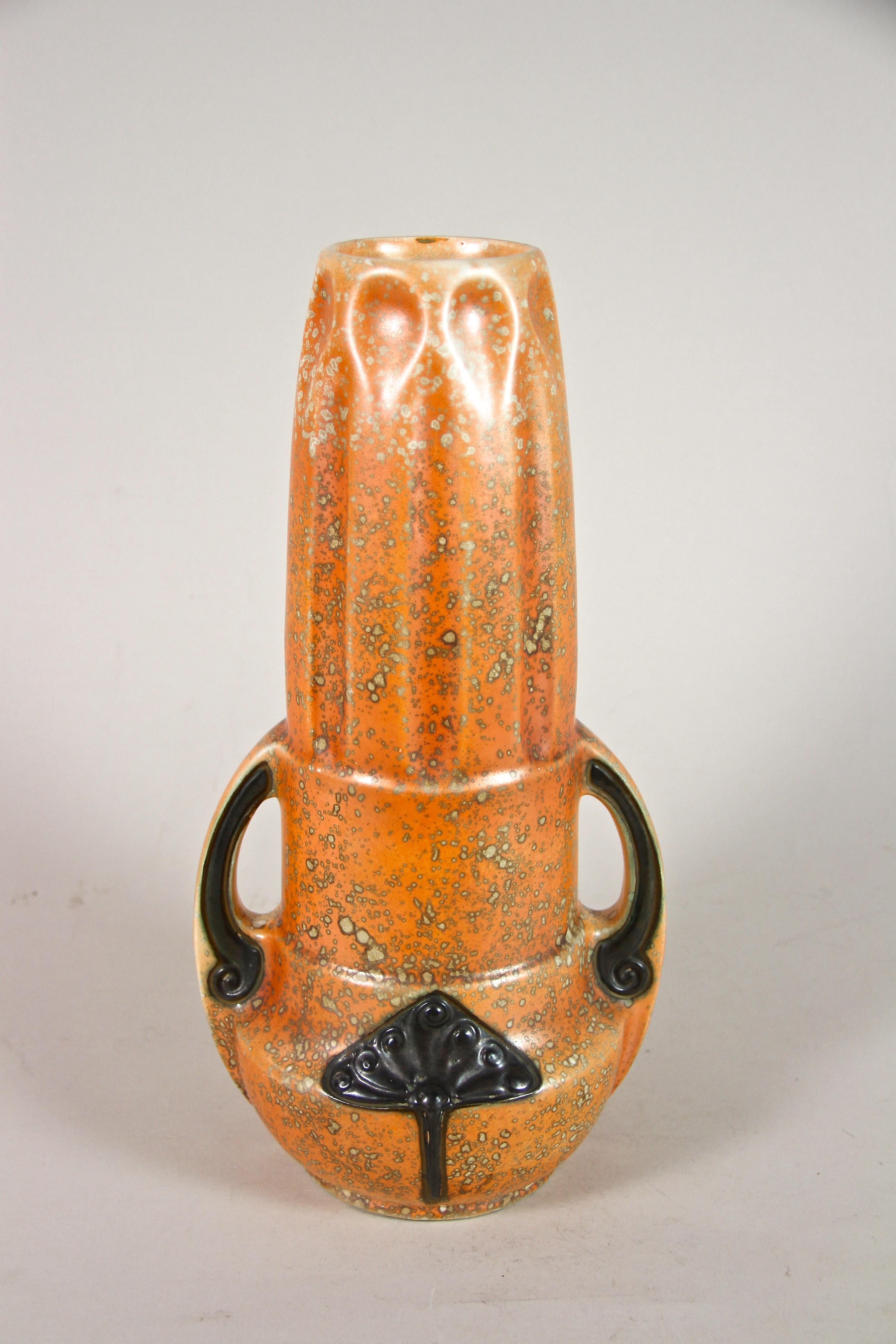Art Deco Majolica Vase by Amphora, CZ, circa 1920 5