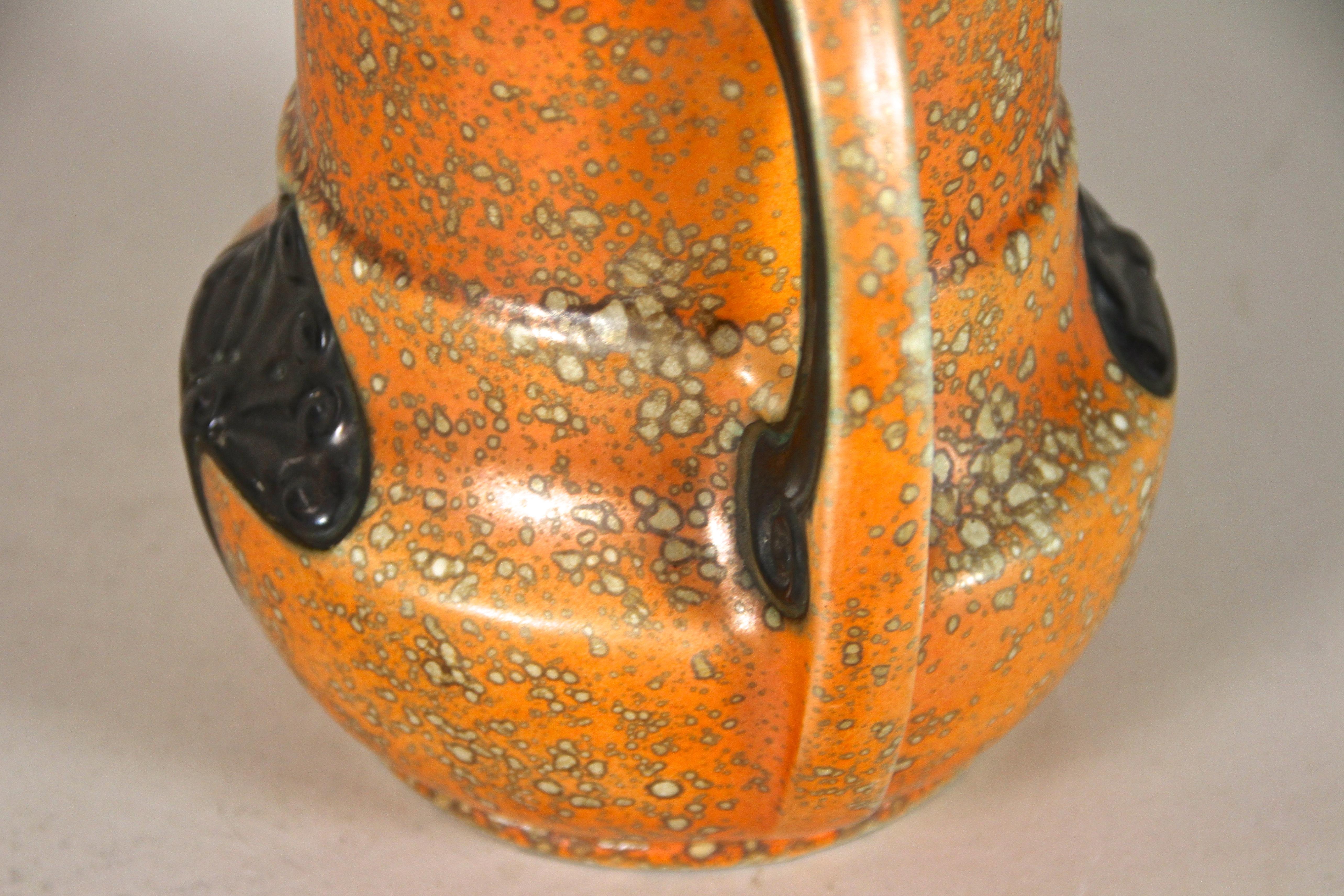 Art Deco Majolica Vase by Amphora, CZ, circa 1920 8