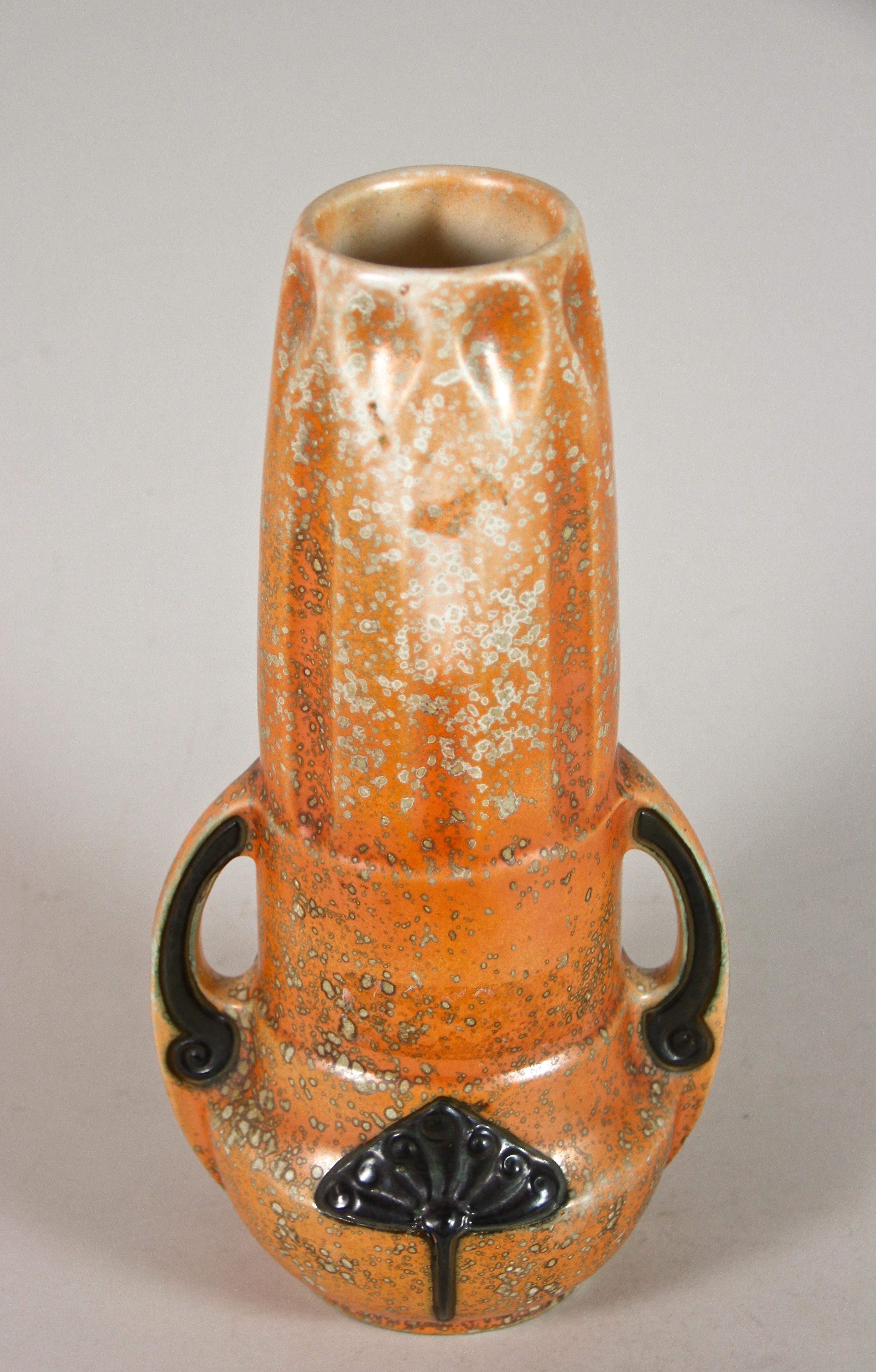 Art Deco Majolica Vase by Amphora, CZ, circa 1920 1