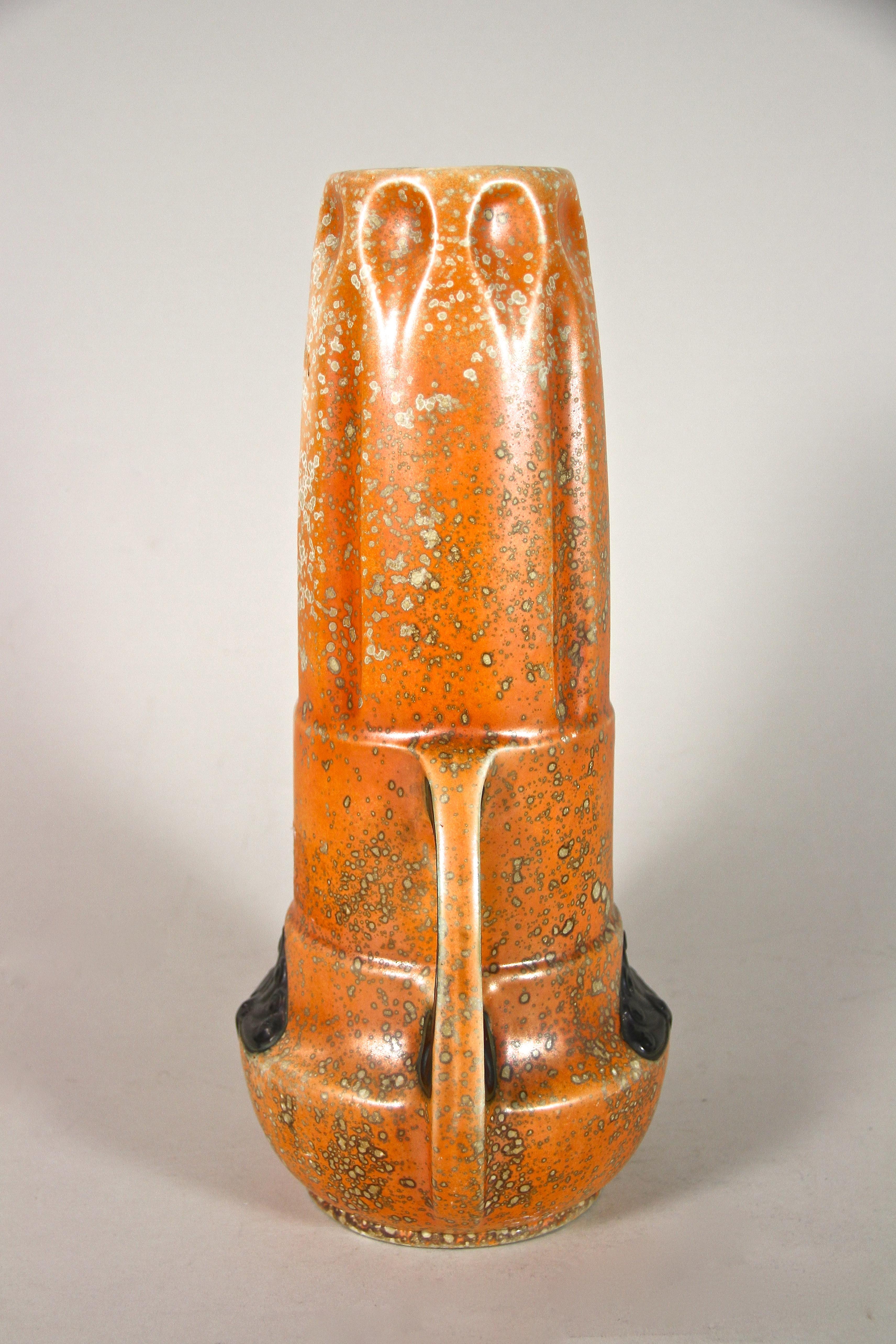 Art Deco Majolica Vase by Amphora, CZ, circa 1920 3