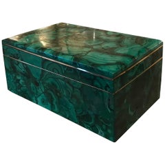 Art Deco Malachite Jewelry Box