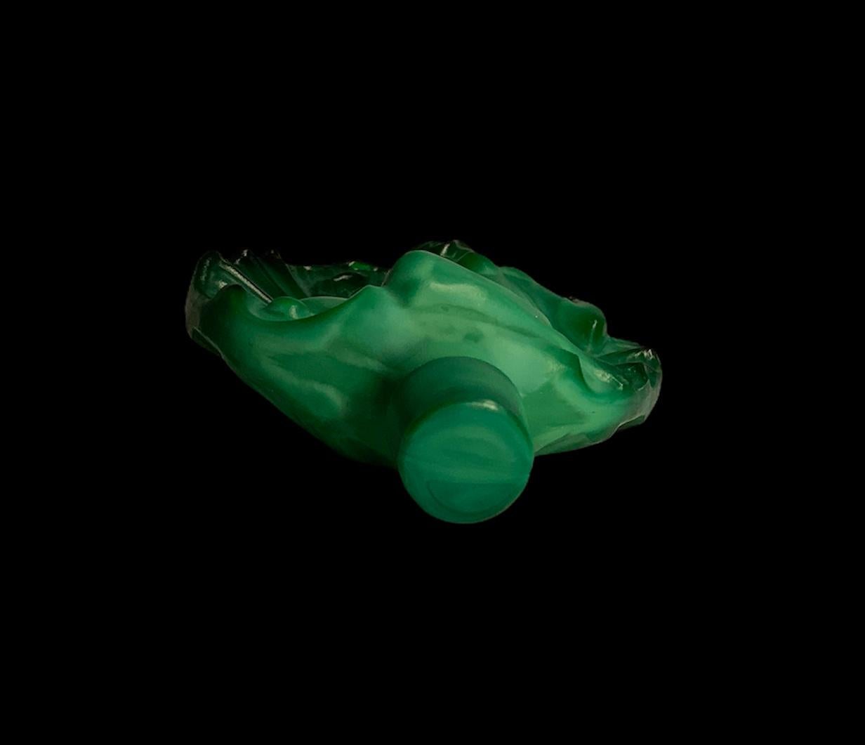 Art Deco Malachite Perfume Bottle 4