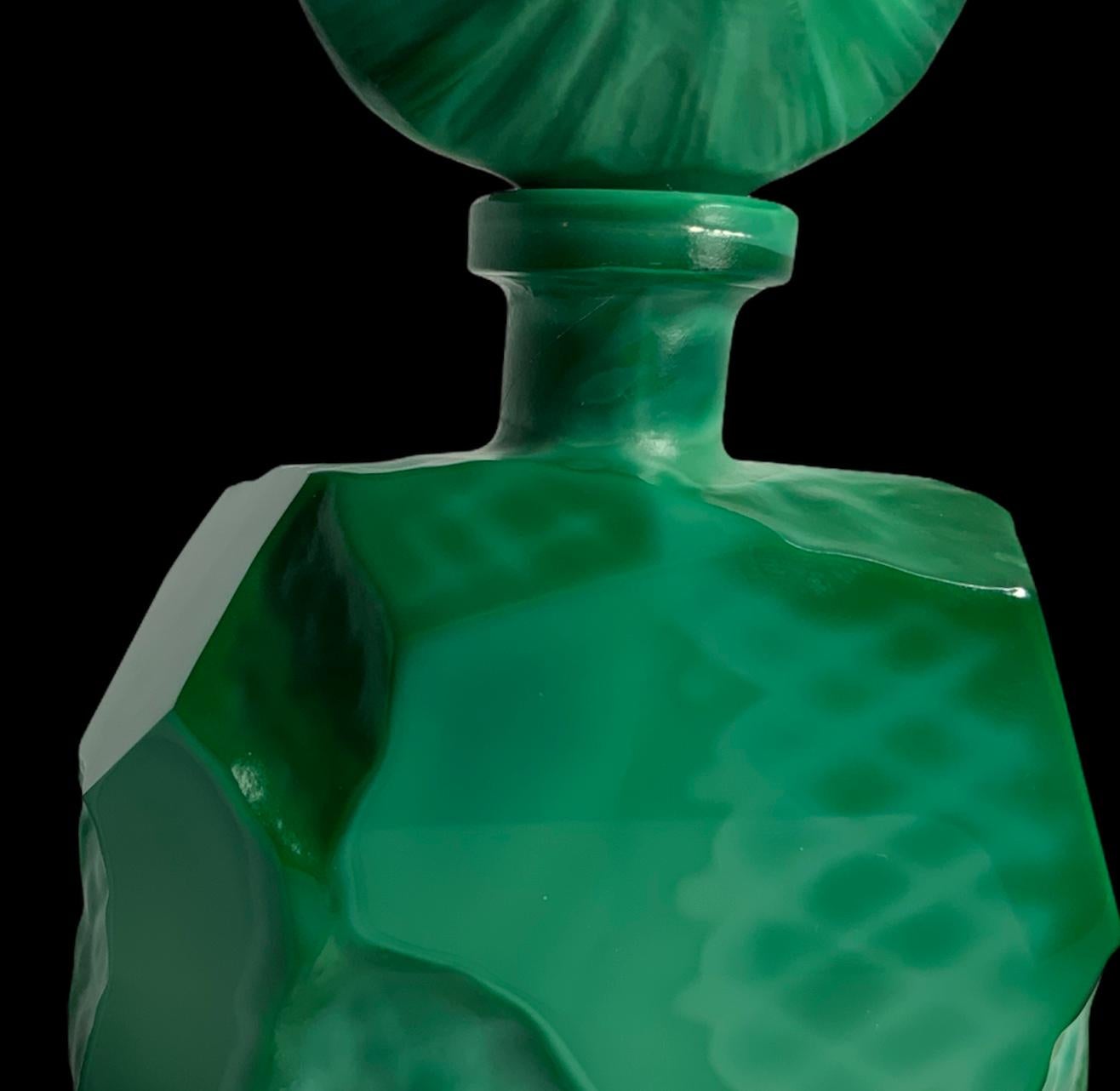 Art Deco Malachite Perfume Bottle 6