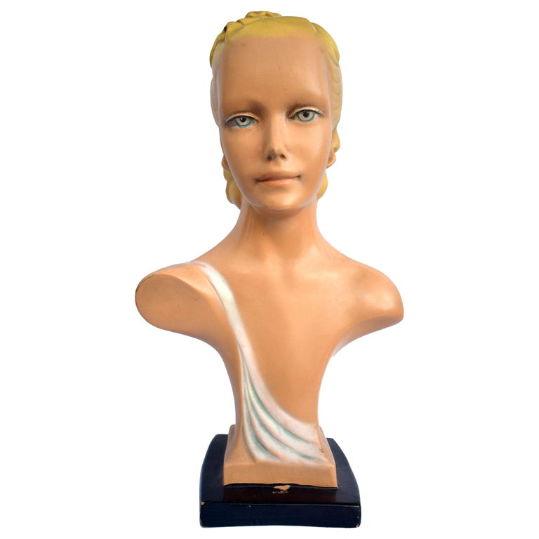 Art Deco Mannequin Counter Top Shop Display, circa 1930 For Sale at