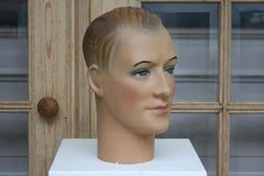 Art Deco Mannequin Head of a Young Man, 1930s