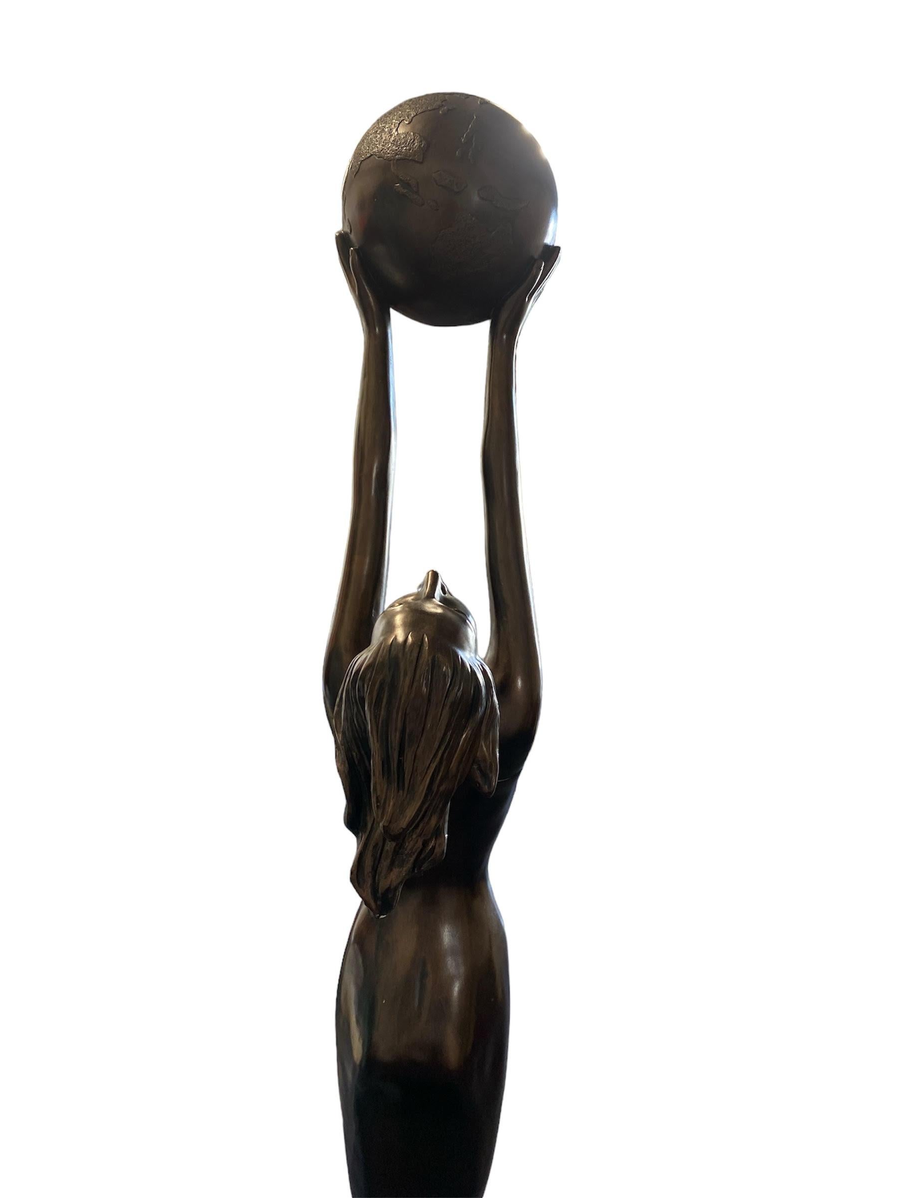 Art Deco Manner Life Sized Statue 