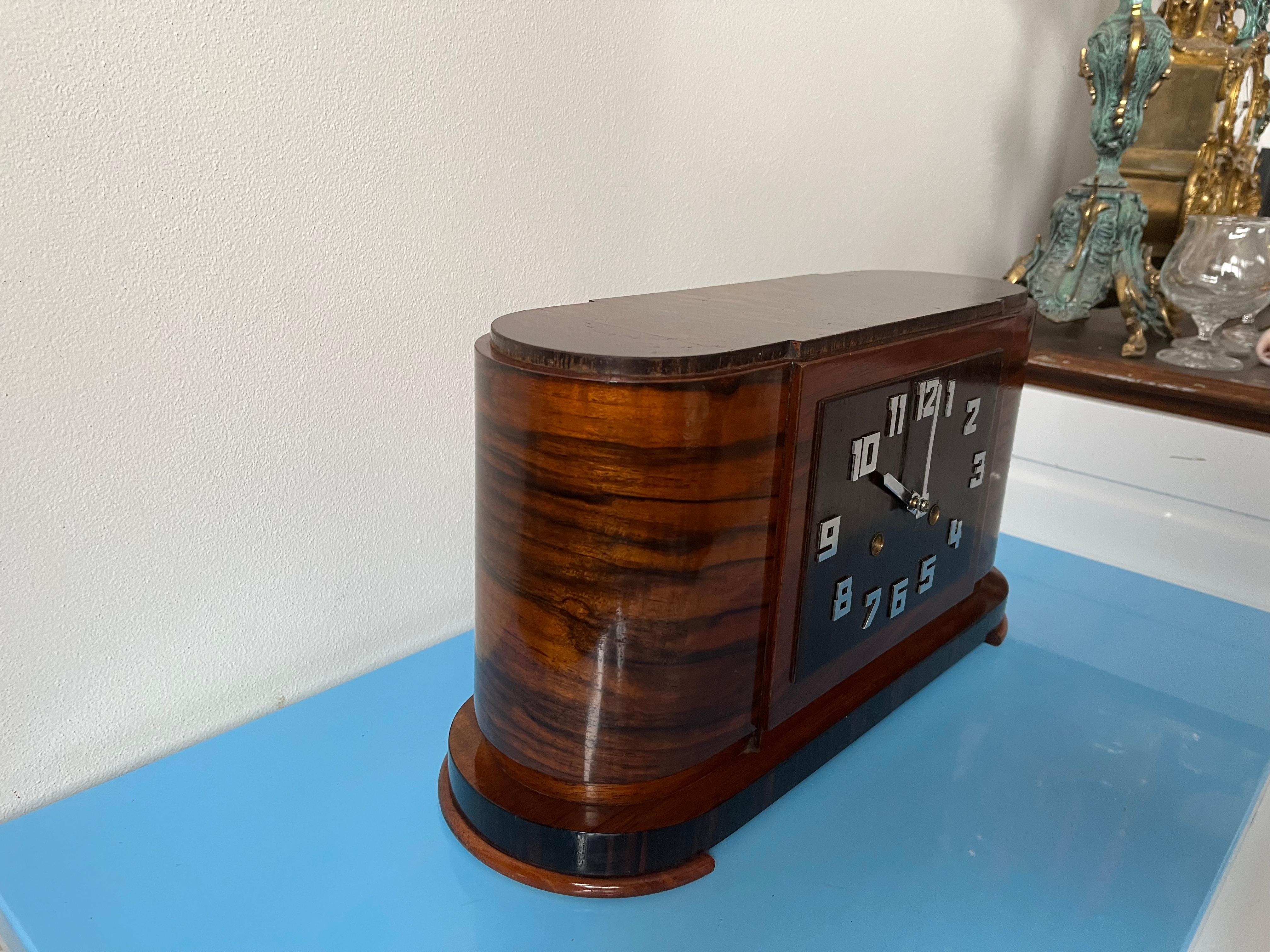 Art Deco mantel clock 1930, Germny In Good Condition In Praha, CZ