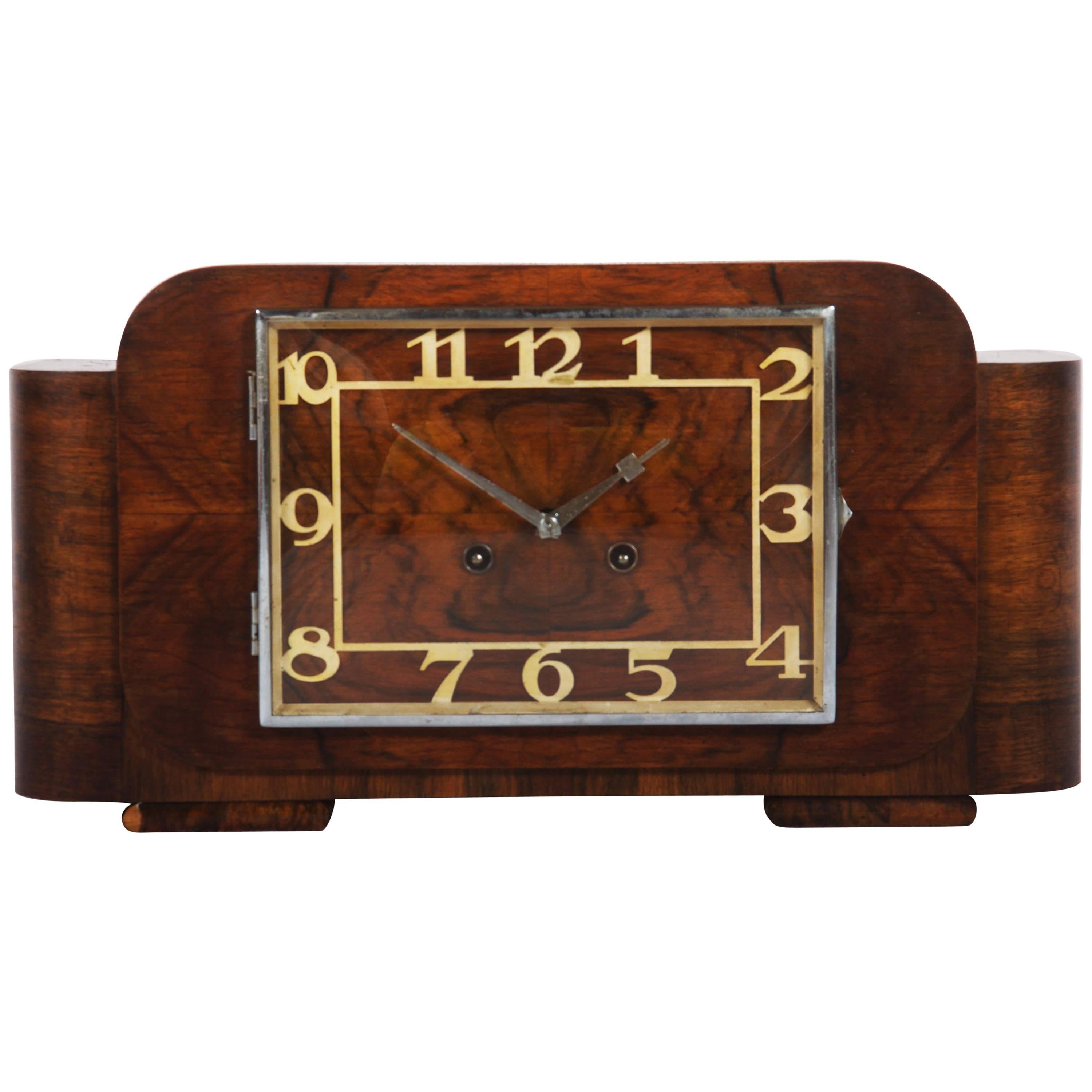 Art Deco Mantel Clock by Junghans