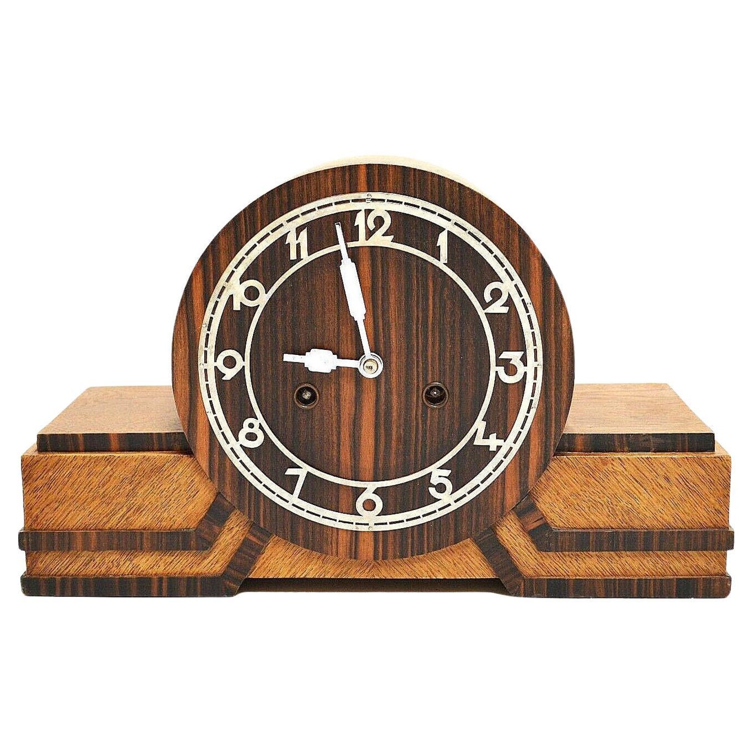 Art Deco Mantel Clock By Junghans, Germany, C1930 For Sale At 1Stdibs |  Junghans Mantel Clock