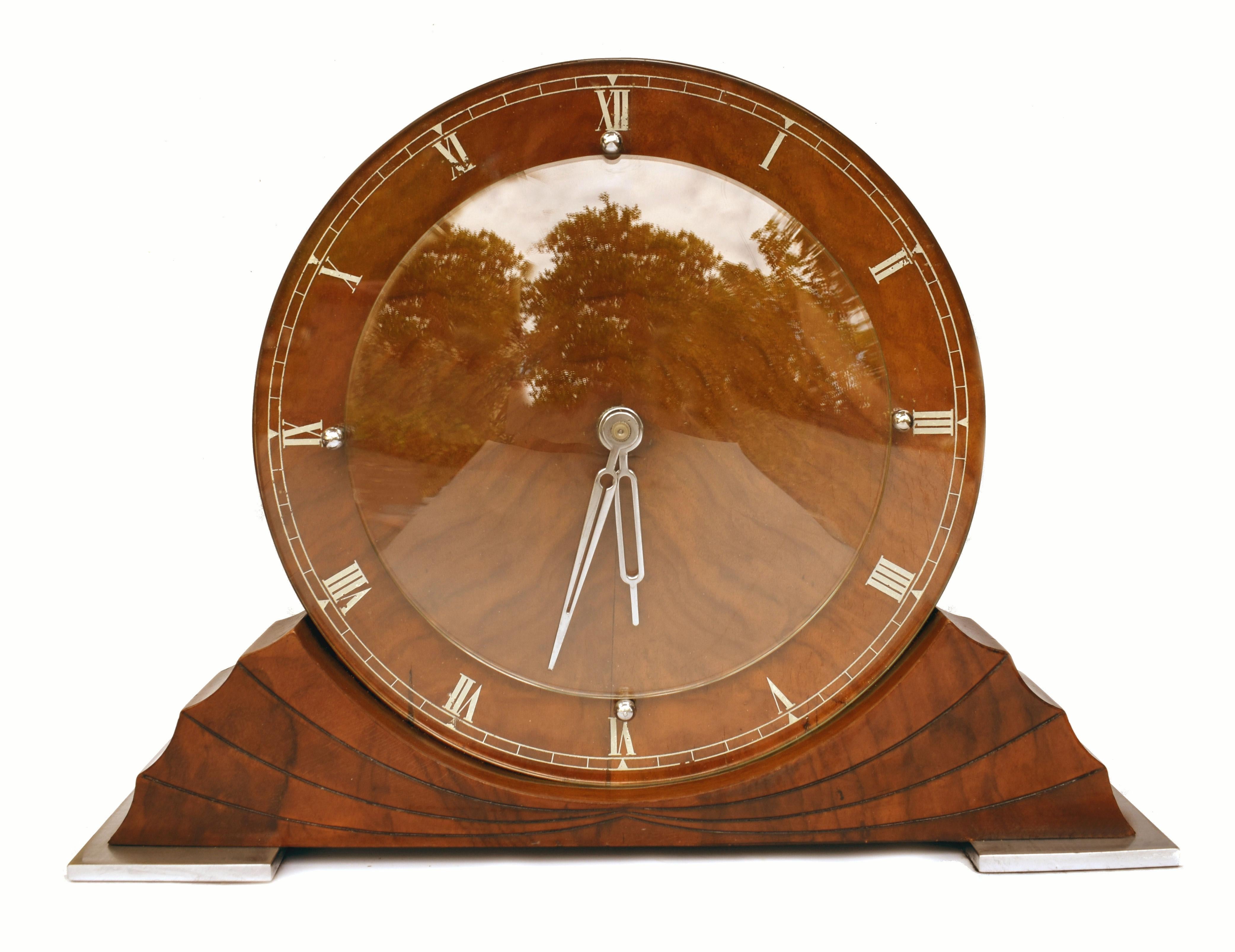 Art Deco Mantle Clock by Ferranti, England, C1938 2
