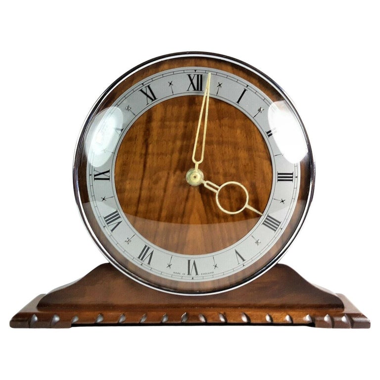 Art Deco Mantle Clock by Smiths, 8 Day Jewel Escapement, England, C1938