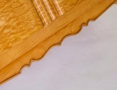 Art Deco Maple 2 door side cabinet with fiited slide & shelves