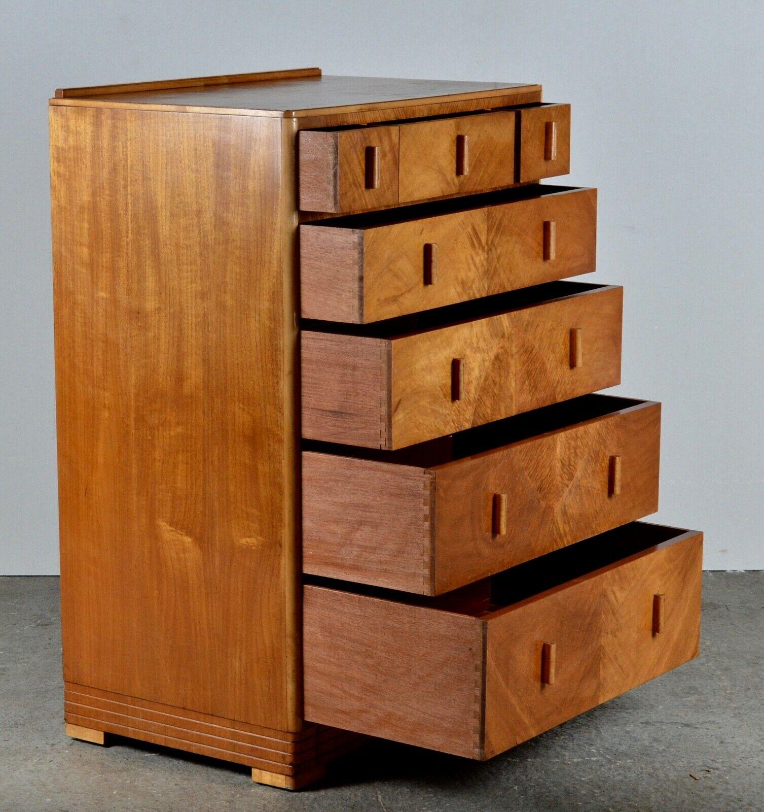 Art Deco ART DECO MAPLE CHEST OF DRAWER STAMPED ARMY & NAVY LTD 1950/WARDROBE AVAiLABLE