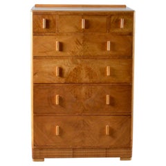 ART DECO MAPLE CHEST OF DRAWER STAMPED ARMY & NAVY LTD 1950/WARDROBE AVAiLABLE