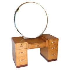 Art Deco Maple Dressing Table circa 1930s