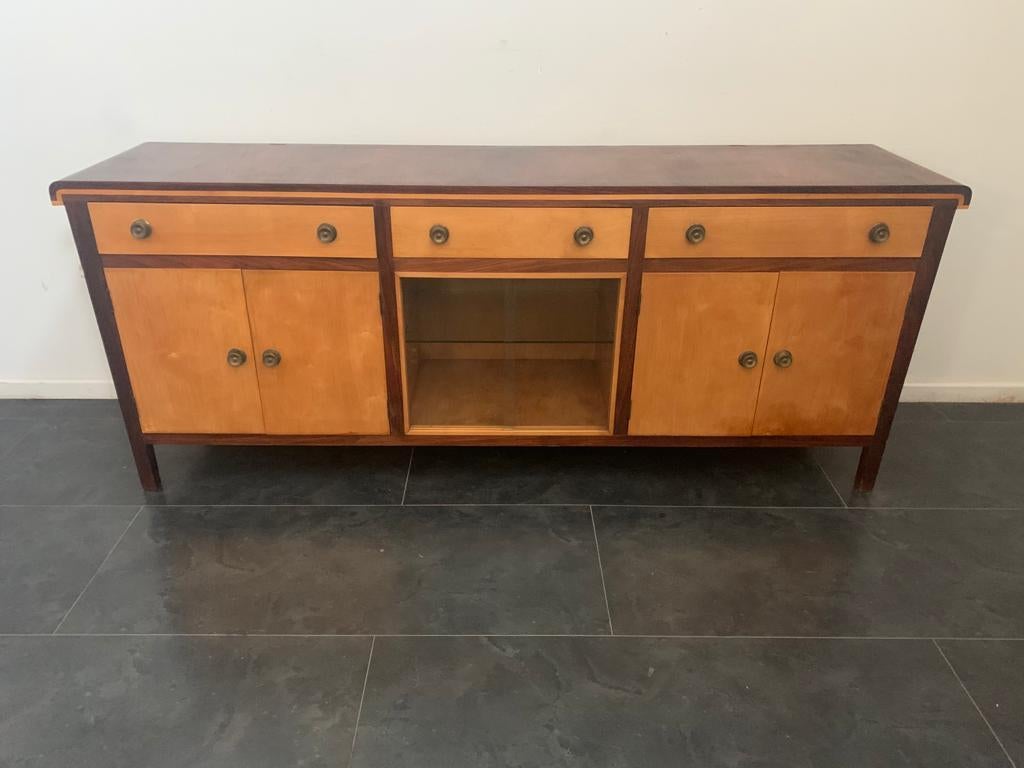 Art Deco Maple And Elm sideboard, 1940s.