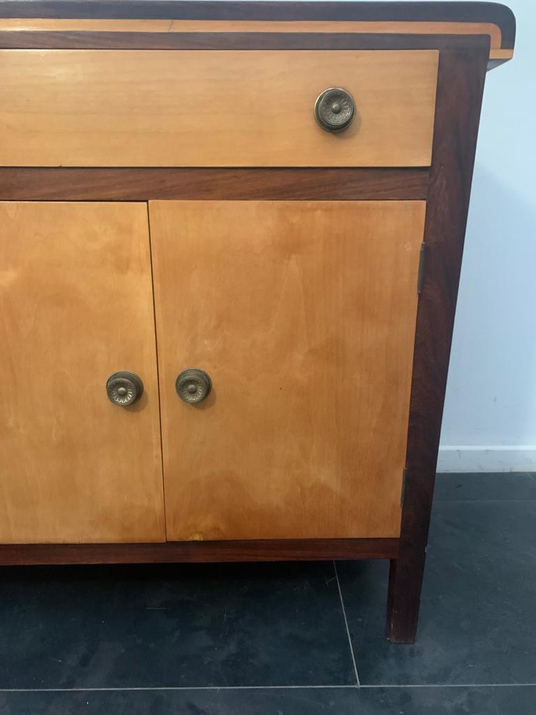 Art Deco Maple & Elm Sideboard, 1940s In Good Condition For Sale In Montelabbate, PU