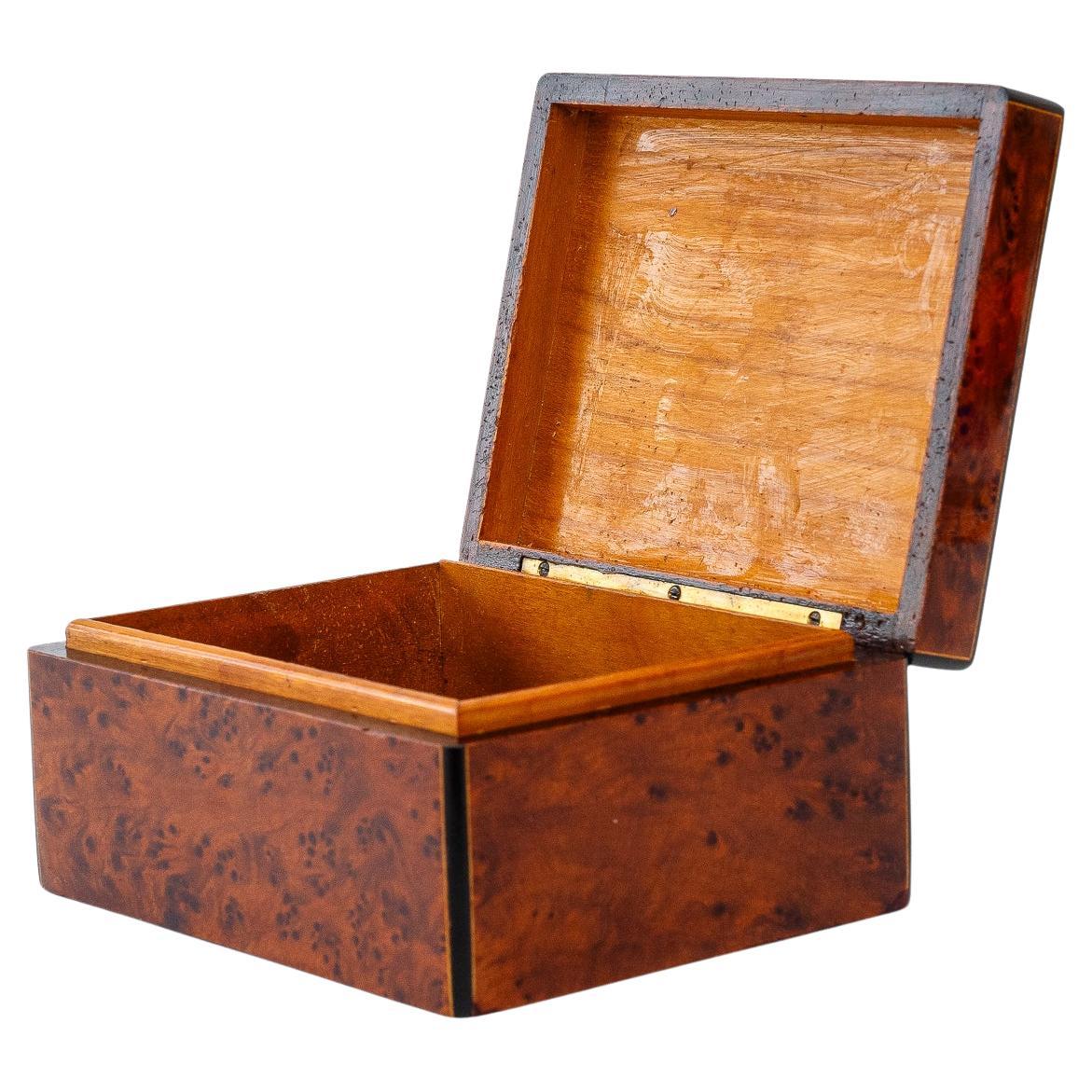 Art Deco Maple Jewelry Box vienna around 1920s