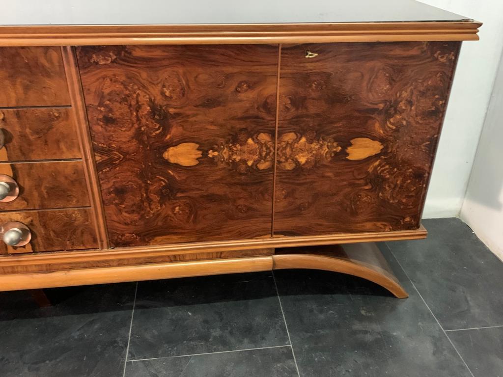 Art Deco Maple & Walnut Sideboard, 1930s 1