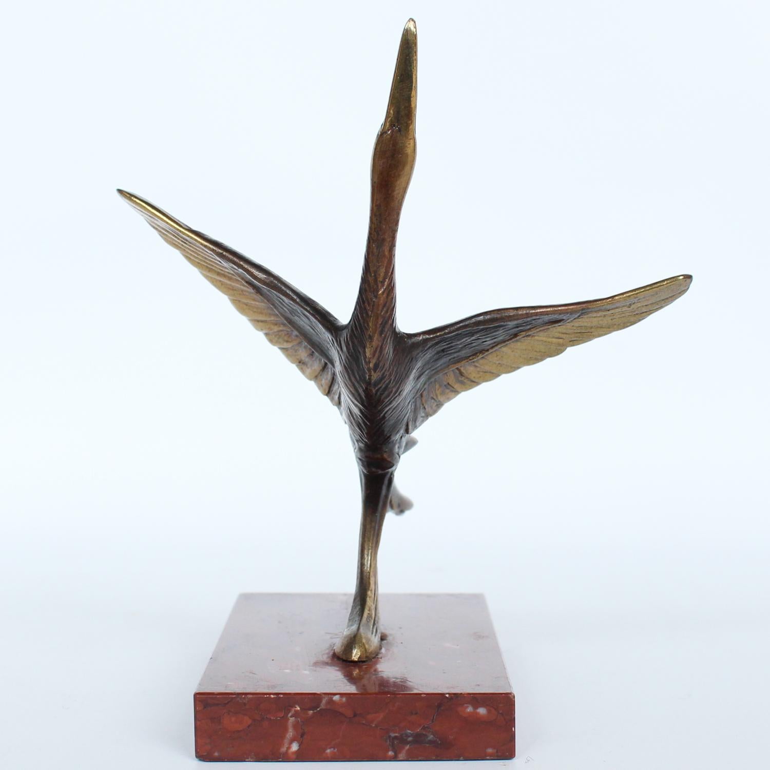 Art Deco Marabou Stork Bookends 2
