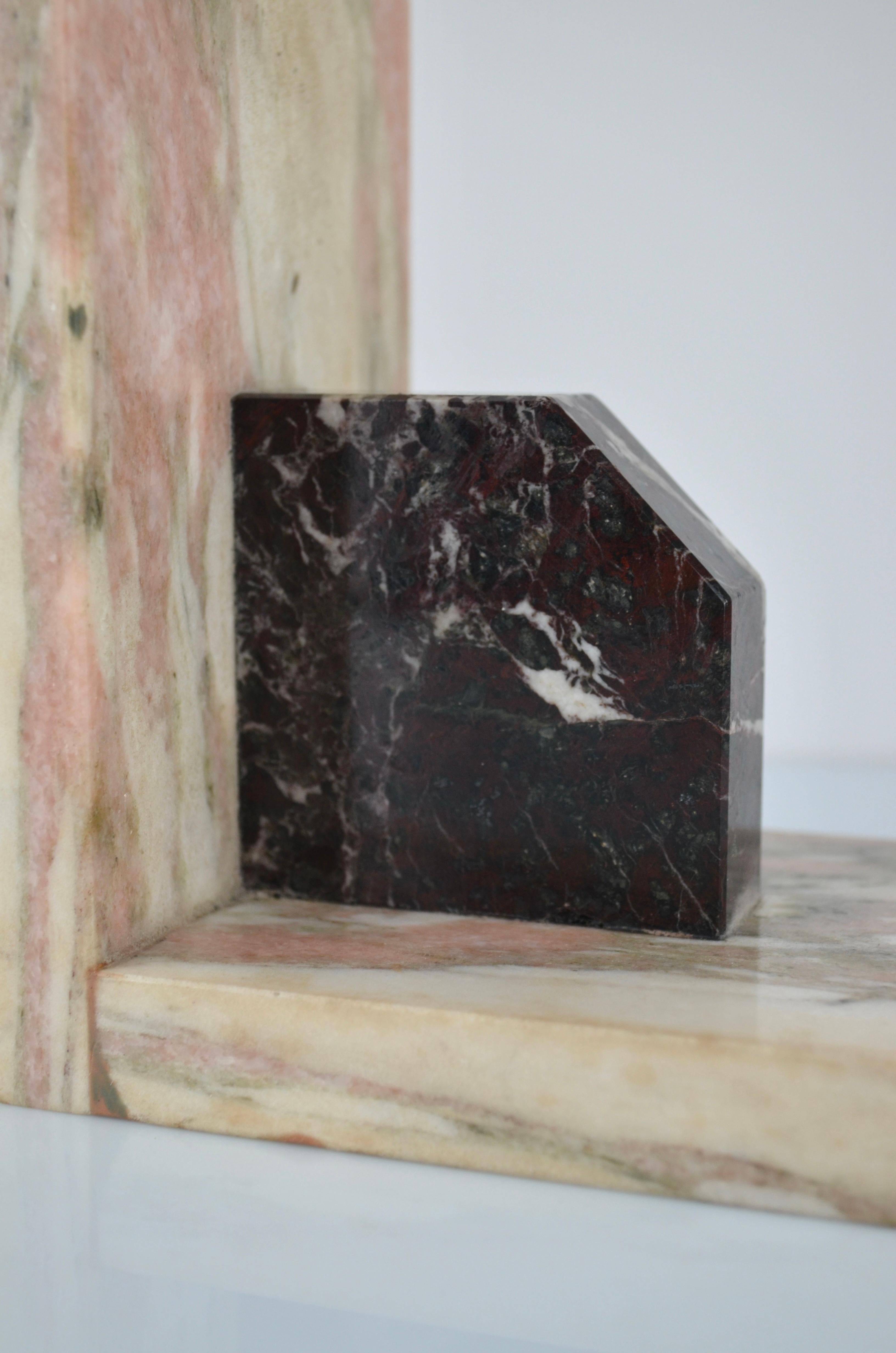 Art Deco Art deco marble bookends, set of 2, France, 30's For Sale