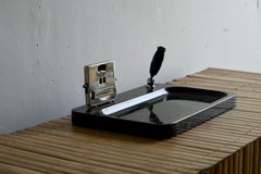 Art Deco Marble Desk Perpetual calendar by Jakob Maul, Germany, 1920s