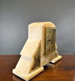 Art Deco Marble Mantel Clock