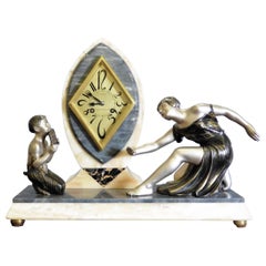 Art Deco Marble Mantel Clock