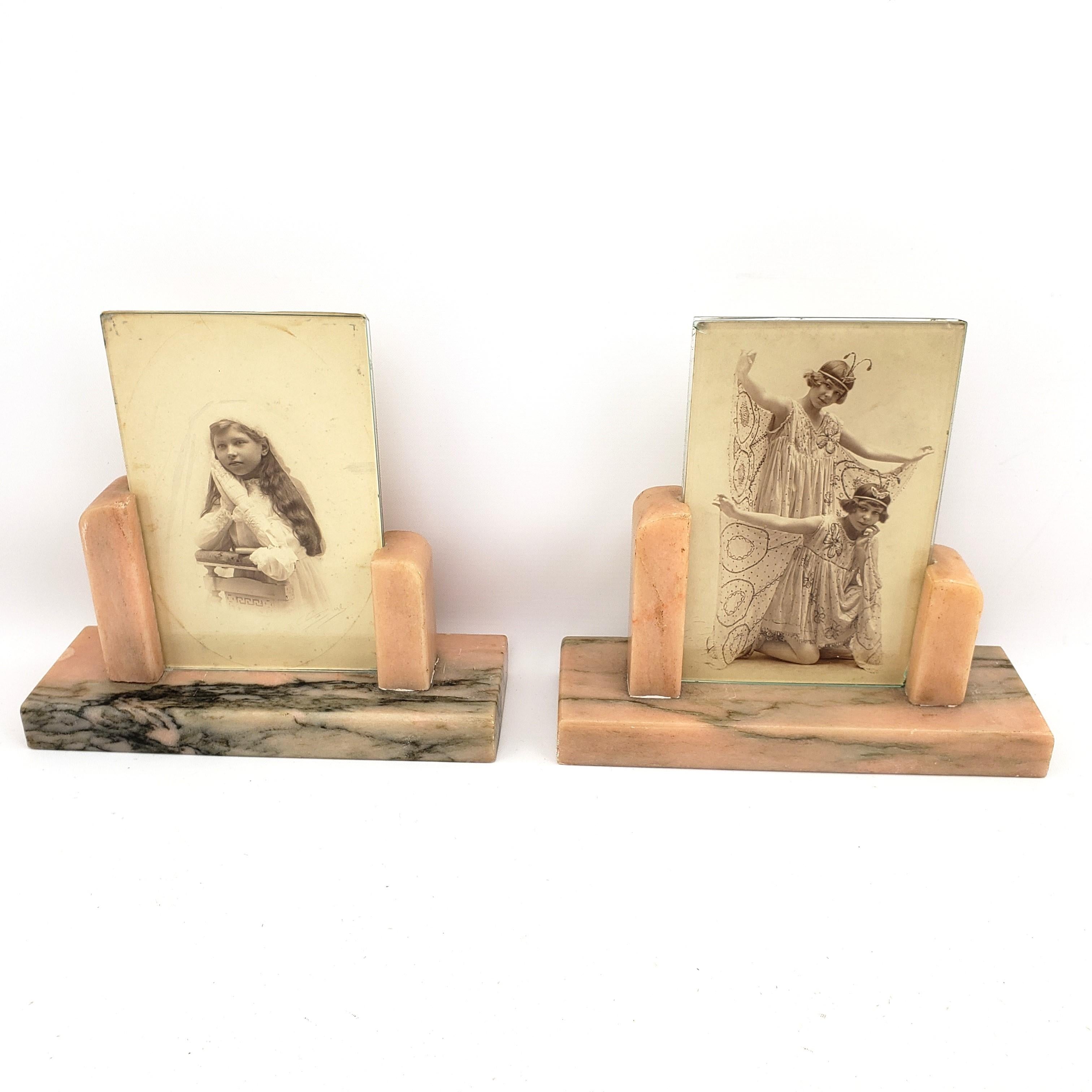 Art-Déco-Bilderrahmen aus Marmor (Frühes 20. Jahrhundert) im Angebot