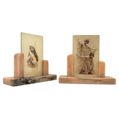 Used Art Deco Marble Picture Frames