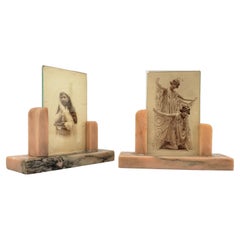 Art Deco Marble Picture Frames