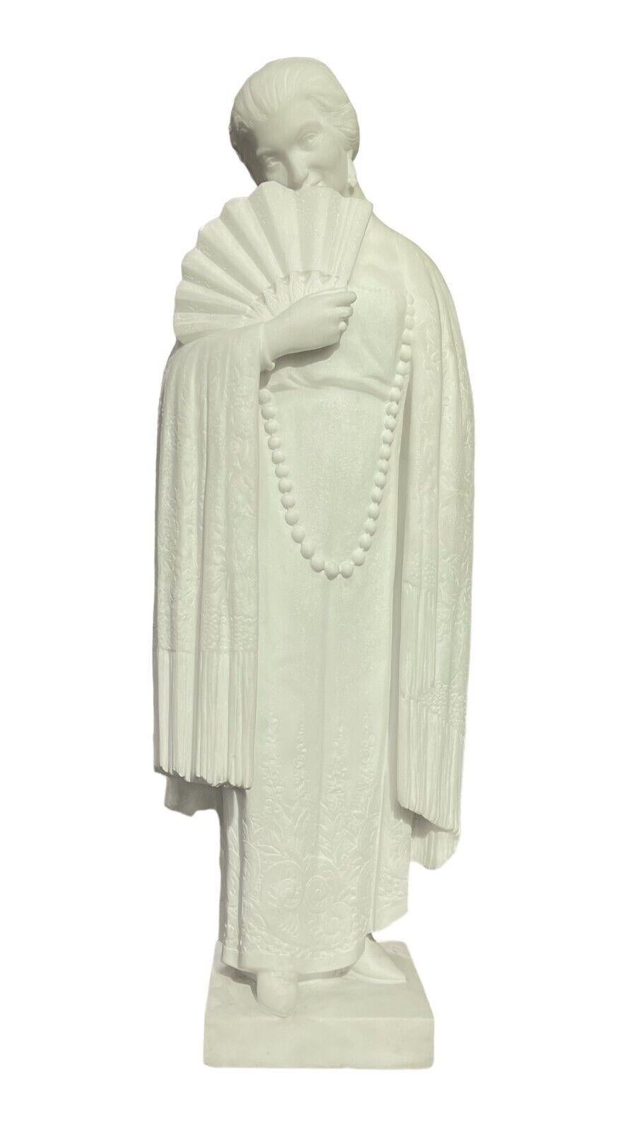 Art Deco  marble statue of a Japanese Geisha by Armand Martial (1884-1960)  For Sale 6