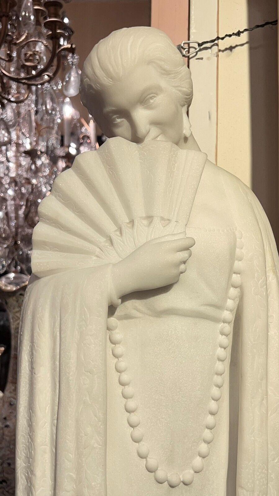 Art Deco  marble statue of a Japanese Geisha by Armand Martial (1884-1960)  For Sale 1